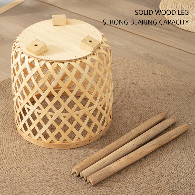 Elegant Bamboo Plant Stand with Wooden Legs_Volaia