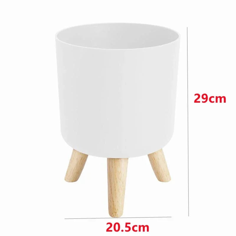 Wooden Stand Plant Pot - Volaia