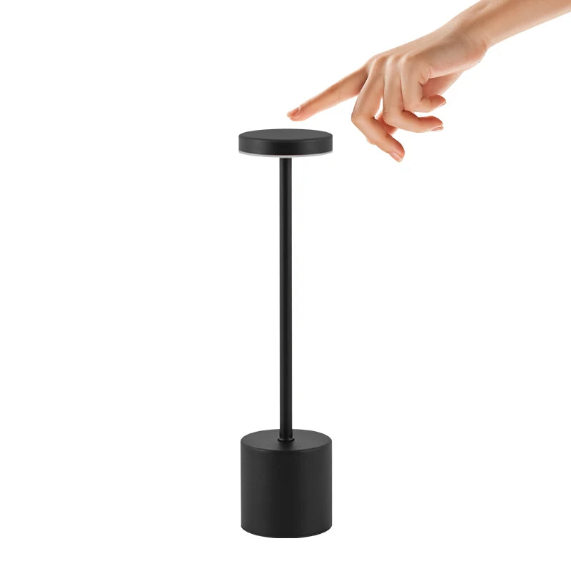 Elegant Touch Sensor LED Table Lamp - Rechargeable & Dimmable - Volaia