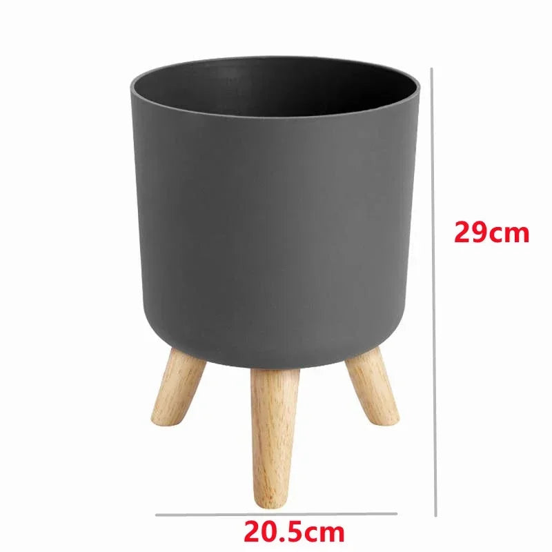 Wooden Stand Plant Pot - Volaia