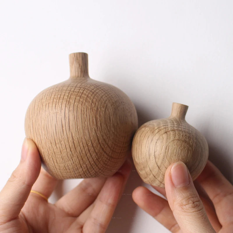 Elegant Wooden Decorative Vases for Home Decor