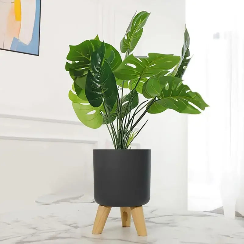 Wooden Stand Plant Pot - Volaia