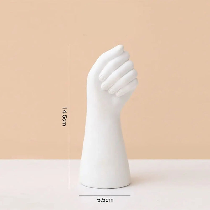 Elegant Hand-Shaped Ceramic Vase for Home Decor_Volaia