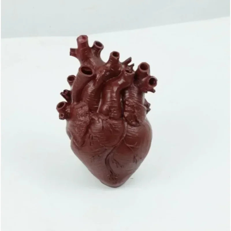 Creative Heart-Shaped Resin Vase for Home Decor