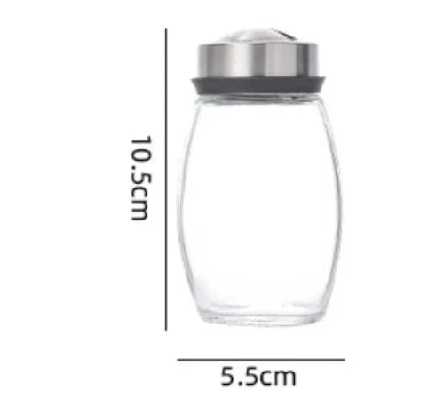 Rotating Spice Jar Set with Glass Organizer Rack - Volaia