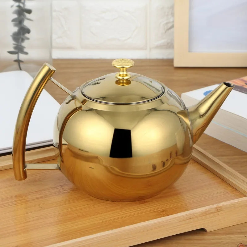 Elegant Stainless Steel Teapot with Filter - Volaia