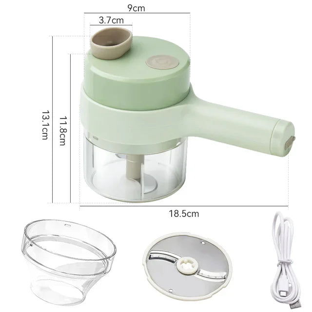 Portable USB Mini Food Chopper 4-in-1_Volaia