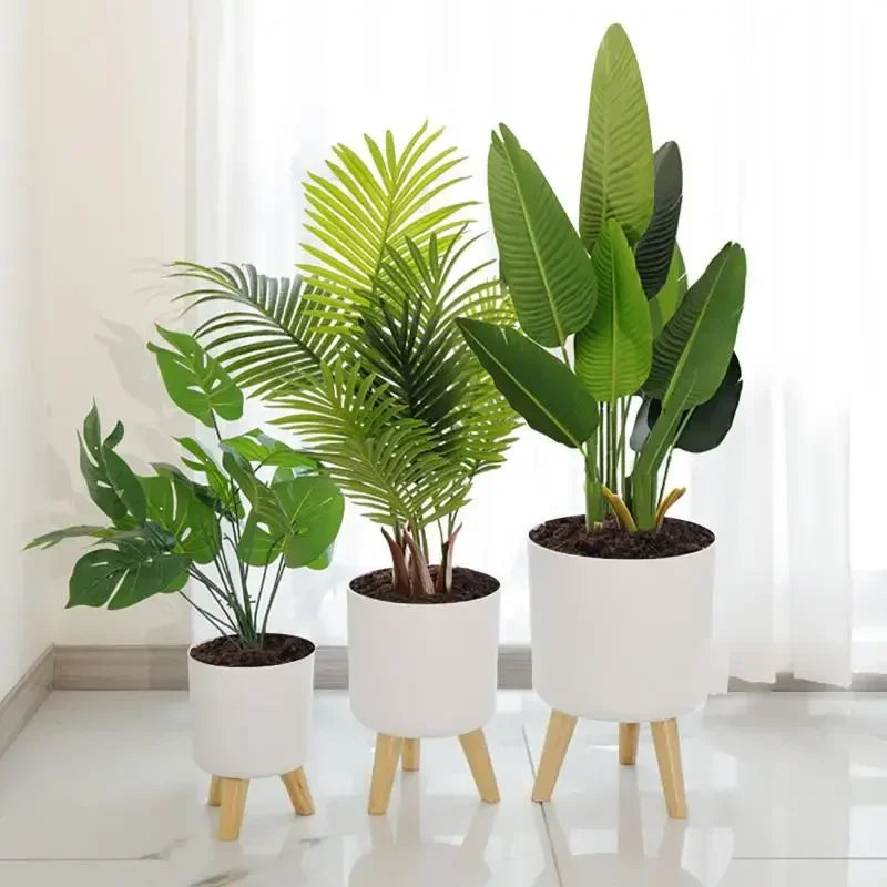 Wooden Stand Plant Pot - Volaia